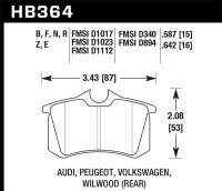 Hawk Performance - Hawk Performance kHB364F.587 Hawk HPS Street Brake Pads - Image 2