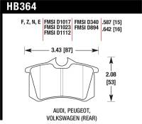 Hawk Performance - Hawk Performance kHB364F.587 Hawk HPS Street Brake Pads - Image 4