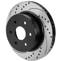 Wilwood 160-16195-BK Wilwood Rotor-2.22in Offset-SRP-BLK-Drill-LH - 6 Lug