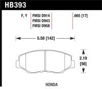 Hawk Performance - Hawk Performance kHB393Y.665 Hawk LTS Street Brake Pads - Image 3