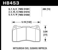 Hawk Performance kHB453F.585 Hawk 03-06 Evo / 09-10 Evo X / 04-09 STi / 09-10 Genesis Coupe (Track Only) / 2010 Camaro SS / 08-09