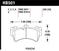 Hawk Performance kHB501N.625 Hawk 07-15 Audi Q7 Base / Premium HP+ Compound Front Brake Pads
