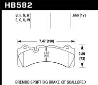 Hawk Performance - Hawk Performance kHB582U.660 Hawk DTC-70 Compound Brake Pads - Image 4