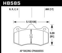 Hawk Performance - Hawk Performance kHB585Z.660 Hawk Performance Ceramic Street Brake Pads - Image 4