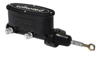 Wilwood 260-12900-BK Wilwood High Volume Tandem M/C - 7/8in Bore Black-W/Pushrod - Early Mustang
