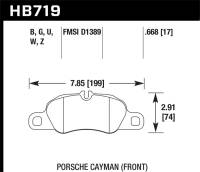 Hawk Performance kHB719B.668 Hawk 13-16 Porsche 911 Front HPS 5.0 Brake Pads