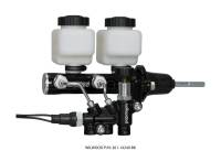 Wilwood 261-14249-BK Wilwood Tandem Remote M/C Kit w L/H Bracket & Prop Valve - 7/8in Bore Black-W/Pushrod
