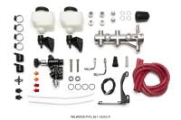 Wilwood 261-14252-P Wilwood Tandem Remote M/C Kit w L/H Bracket & Prop Valve - 1 1/8in Bore Ball Burnished