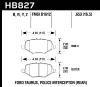 Hawk Performance kHB827B.653 Hawk 13-16 Ford Taurus SHO HPS 5.0 Rear Brake Pads