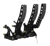 Wilwood 340-12411 Wilwood Pedal Assembly Floor Mount-Brake Clutch & Throttle w/ Throttle Linkage