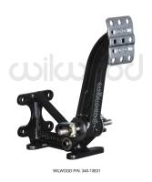 Wilwood 340-13831 Wilwood Adjustable Brake Pedal - Dual MC - Floor Mount - 6:1