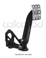Wilwood 340-13833 Wilwood Adjustable Single Pedal - Floor Mount - 6:1