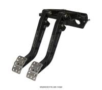 Wilwood - Wilwood 340-14360 Wilwood Adjustable-Tandem Dual Pedal - Brake / Clutch - Fwd. Swing Mount - 6.25:1 - Black E-Coat - Image 2