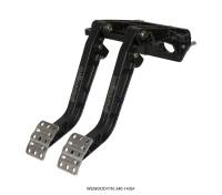 Wilwood 340-14361 Wilwood Adjustable-Tandem Dual Pedal - Brake / Clutch - Fwd. Swing Mount - 7.0:1 - Black E-Coat