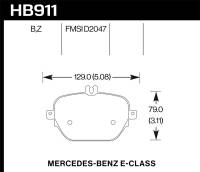 Hawk Performance kHB911B.654 Hawk 17-18 Mercedes-Benz E43 AMG 4Matic 3.0L/ 2018 Mercedes-Benz E400 HPS 5.0 Street Rear Brake Pads