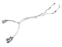 AWE Tuning 3010-42064 AWE Tuning Audi B9 S5 Coupe 3.0T Track Edition Exhaust - Chrome Silver Tips (102mm)