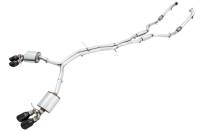 AWE Tuning 3010-43050 AWE Tuning Audi B9 S4 Touring Edition Exhaust - Non-Resonated (Black 102mm Tips)