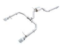 AWE Tuning 3015-22068 AWE Tuning 18-21 Volkswagen Jetta GLI Mk7 Track Exhaust - Chrome Silver Tips (Fits High-Flow DP)