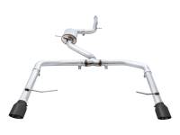 AWE Tuning 3015-23060 AWE Tuning 18-21 Volkswagen Jetta GLI Mk7 Track Exhaust - Diamond Black Tips (Fits High-Flow DP)