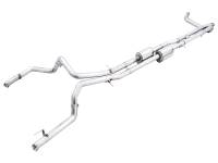 AWE Tuning 3015-31972 AWE Tuning 22-23 GMC Sierra 1500 AT4X 6.2L 0FG Catback Split Dual (Flat Bumper) - Bashguard(No Tips)