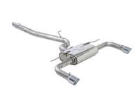 AWE Tuning 3015-32056 AWE Tuning Audi 8V A3 Touring Edition Exhaust - Dual Outlet Chrome Silver 90 mm Tips