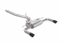 AWE Tuning 3015-32058 AWE Tuning Audi 8V A3 Touring Edition Exhaust - Dual Outlet Diamond Black 90 mm Tips