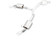 AWE Tuning - AWE Tuning 3015-32078 AWE Tuning Audi B9 A4 Touring Edition Exhaust Dual Outlet - Chrome Silver Tips (Includes DP) - Image 6