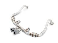 AWE Tuning 3015-32080 AWE Tuning Porsche 718 Boxster / Cayman Touring Edition Exhaust - Chrome Silver Tips