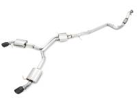AWE Tuning 3015-33078 AWE Tuning Audi B9 A4 Touring Edition Exhaust Dual Outlet - Diamond Black Tips (Includes DP)