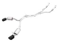 AWE Tuning 3015-33321 AWE Tuning Audi B9.5 RS5 Sportback Non-Resonated Touring Edition Exhaust - RS-Style Diamond Blk Tips