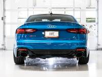 AWE Tuning - AWE Tuning 3015-33321 AWE Tuning Audi B9.5 RS5 Sportback Non-Resonated Touring Edition Exhaust - RS-Style Diamond Blk Tips - Image 4