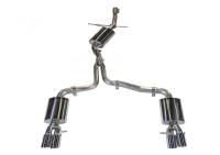 AWE Tuning 3015-42018 AWE Tuning Audi B8 A4 Touring Edition Exhaust - Quad Tip Polished Silver Tips - Does Not Fit Cabrio