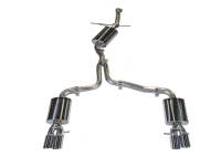 AWE Tuning 3015-42022 AWE Tuning Audi B8 A5 2.0T Touring Edition Exhaust - Quad Outlet Polished Silver Tips