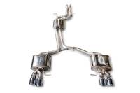 AWE Tuning 3015-42052 AWE Tuning Audi 8R SQ5 Touring Edition Exhaust - Quad Outlet Chrome Silver Tips