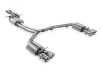 AWE Tuning 3015-42070 AWE Tuning Audi C7.5 A7 3.0T Touring Edition Exhaust - Quad Outlet Chrome Silver Tips