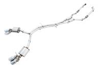AWE Tuning 3015-42088 AWE Tuning Audi B9 S5 3.0T Touring Edition Exhaust - Chrome Silver Tips (102mm)