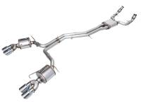 AWE Tuning 3015-42103 AWE Tuning 19-23 Audi C8 S6/S7 2.9T V6 AWD Touring Edition Exhaust - Chrome Silver Tips