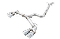 AWE Tuning 3015-42134 AWE Tuning Mk7 Golf R Track Edition Exhaust w/Chrome Silver Tips 102mm