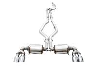 AWE Tuning 3015-42148 AWE Tuning 2019+ BMW M340i (G20) Non-Resonated Touring Edition Exhaust - Quad Chrome Silver Tips