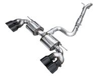 AWE Tuning 3015-43658 AWE Tuning MK8 Volkswagen Golf R 3in Touring Edition Quad Exhaust - Diamond Black Tips