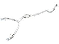 AWE Tuning - AWE Tuning 3020-32024 AWE Tuning Audi B9 A4 Track Edition Exhaust Dual Outlet - Chrome Silver Tips (Includes DP) - Image 1