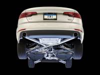 AWE Tuning - AWE Tuning 3020-32024 AWE Tuning Audi B9 A4 Track Edition Exhaust Dual Outlet - Chrome Silver Tips (Includes DP) - Image 2