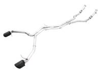 AWE Tuning 3020-33124 AWE Tuning Audi B9.5 RS5 Sportback Non-Resonated Track Edition Exhaust - RS-Style Diamond Blk Tips