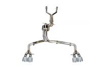 AWE Tuning 3020-42042 AWE Tuning Audi C7 / C7.5 S6 4.0T Track Edition Exhaust - Chrome Silver Tips