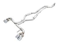AWE Tuning 3020-42078 AWE Tuning 2019+ BMW M340i (G20) Track Edition Exhaust - Quad Chrome Silver Tips
