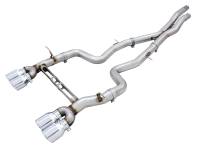 AWE Tuning 3020-42082 AWE Tuning BMW F8X M3/M4 Track Edition Cat-Back Exhaust - Chrome Silver Tips