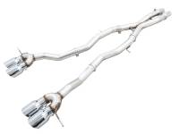AWE Tuning 3020-43482 AWE Tuning Track Edition Cat-Back Exhaust for BMW G8X M3/M4 - Chrome Silver Tips