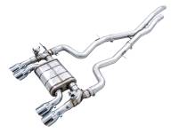 AWE Tuning 3025-42070 AWE Tuning BMW F8X M3/M4 SwitchPath Cat-Back Exhaust - Chrome Silver Tips