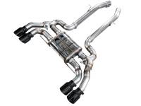 AWE Tuning 3025-43301 AWE Tuning 20-25 BMW X3 M/M Comp (F97) AWD SwitchPath Axle-Back Exhaust - Diamond Black Tips
