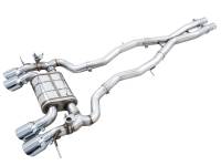AWE Tuning 3025-43480 AWE Tuning SwitchPath Cat-Back Exhaust for BMW G8X M3/M4 - Chrome Silver Tips